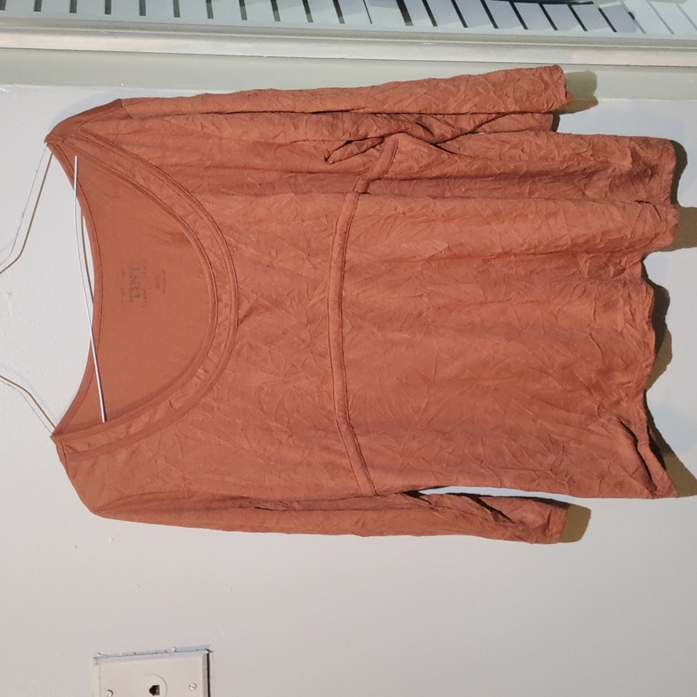 Tint 3/4 sleeve top camel color size XL